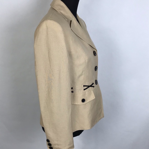 Kasper Woman’s Blazer Sz 6 Safari Khaki Tan - Picture 8 of 8